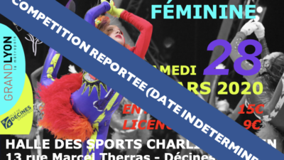 ANNULATION – Samedi 28 Mars 2020 – Sélection Nationale Féminine – Reportée