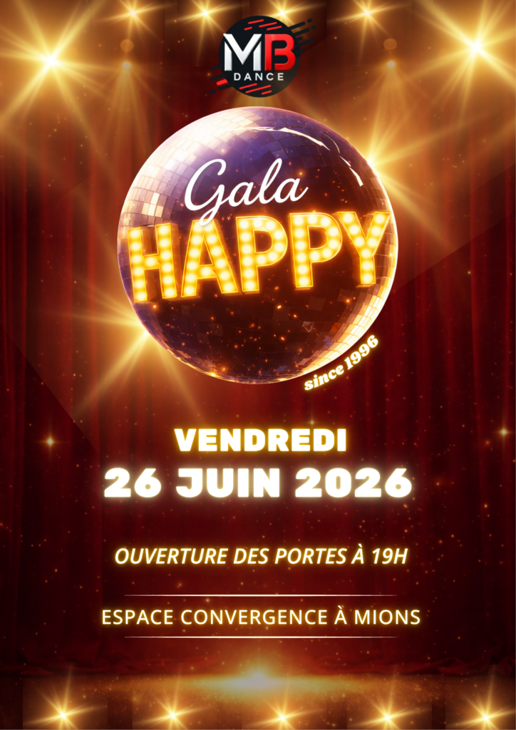 Le MB DANCE vous donne rendez-vous le 26 juin pour un gala pas comme les autres… ✨

Cette année, place au thème “Happy” 🎉
Un spectacle rempli de bonne humeur, d’énergie et surtout… de surprises !

💃 On vous attend nombreux pour partager ce beau moment avec nous 🌟