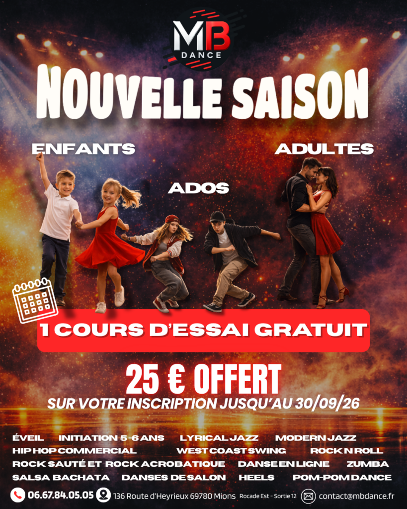 Un cours d'essai gratuit pour la nouvelle saison !